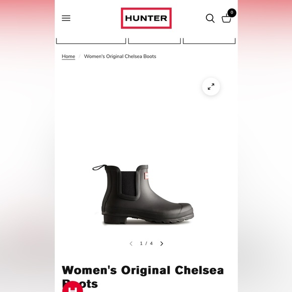 Short Chelsea Hunter boots - Picture 1 of 3